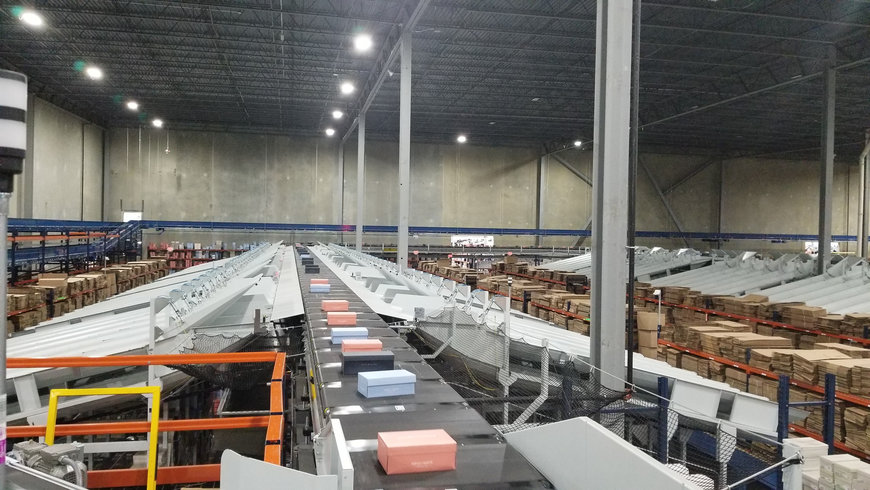 Interroll and Conveyor Handling Company provide a highly efficient shoe sortation solution in the US